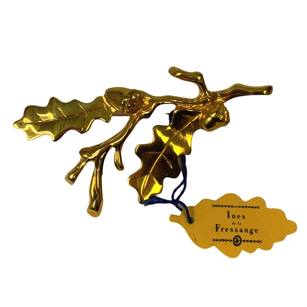Ines de la Fressange Gold Tree Branch Brooch